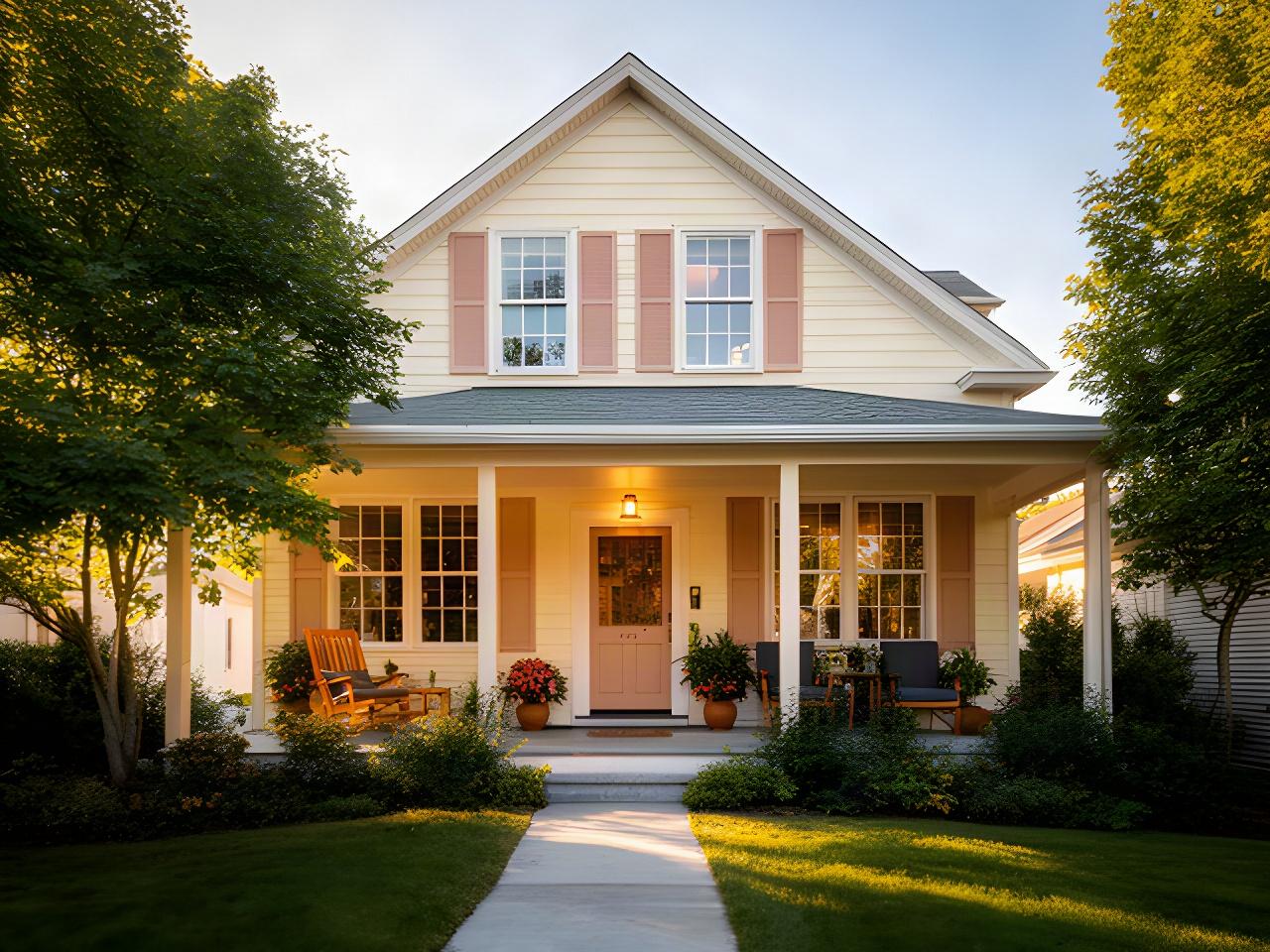 Welcoming Colchester Vermont home with clean windows and a tidy front porch